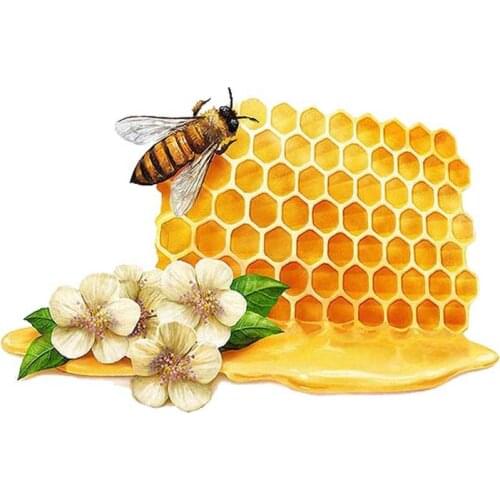 LLY-1234 Delicious Honey Car Sticker Cartoon Style Fashion Decal PVC Auto Decoration Accessories Waterproof Exquisite Decals