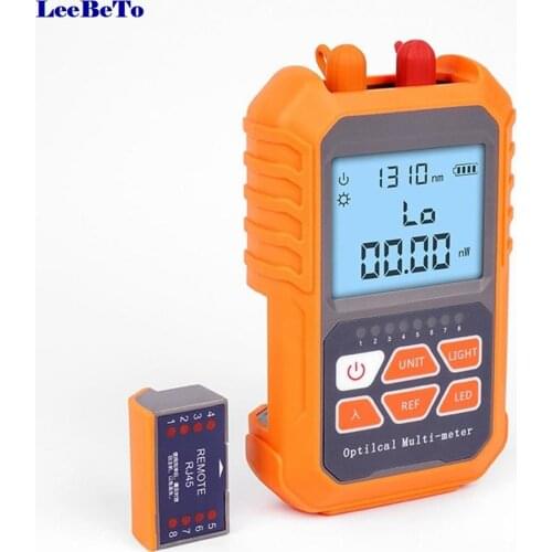 2021 New Optical Power Meter Red Laser 4 in 1 Hhigh Precision Mini Red Optical Fiber Pen 15km Optical Fiber Ttester Lamp
