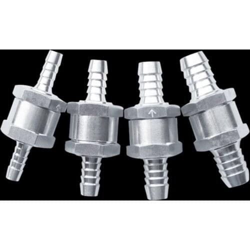 One Way 6/8/10/ 12mm 4 Size Valves Aluminium Alloy Fuel Non Return Check Valve One Way Fit Carburettor