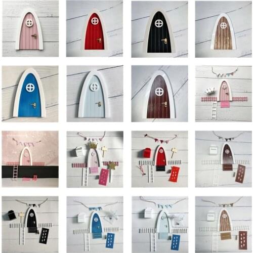 Wholesales 10 PCS Hand Made Fairy door great gift for girls room miniature pretend play magic fairies tooth fairy door Gift
