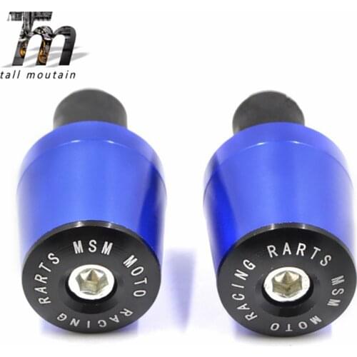 1 Pair MTB Bike Handlebar Grips Bar End Cap 22mm Plug motor bar counterweight grips end For Kawasaki ninja Yamaha Honda Suzuki