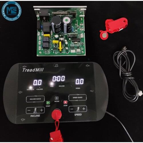 Universal Treadmill Control Board Treadmill Console Display for 1-4 HP DC Motorized Treadmill General Treadmill Repair Kit