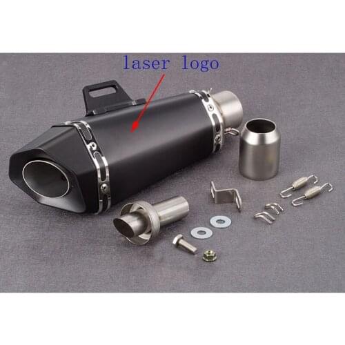 51mm universal motorcycle exhaust pipe muffler with DB killer escape moto for XJ6 CBR500R CBR300R R6 RC390