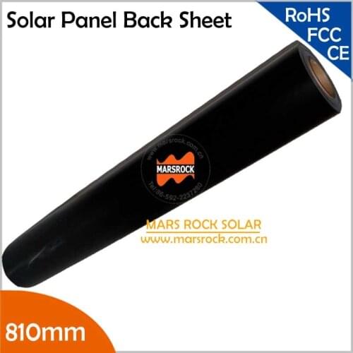 10 Meter/Lot Wholesale Black TPT Back Sheet, 810mm width 0.3mm thickness, 810mm Black TPT Backsheet for Solar Panel Laminated