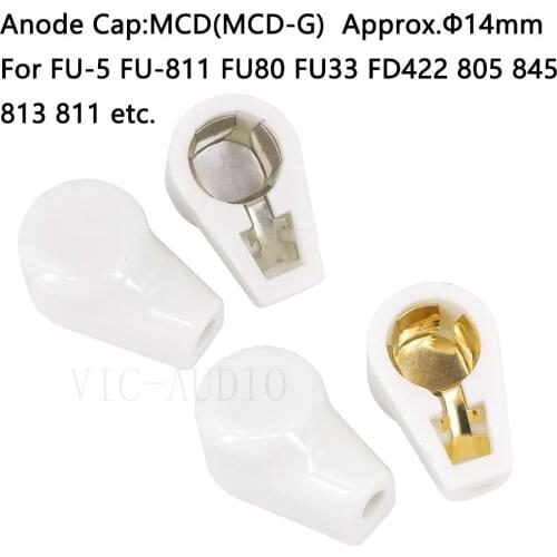 10PCS Big 14mm Ceramic Tube Anode Cap Tube Cap MCD For 813 805 811 845 FD422 FU-5 FU-811 FU80 FU33 Vacuum Tube Amplifier DIY