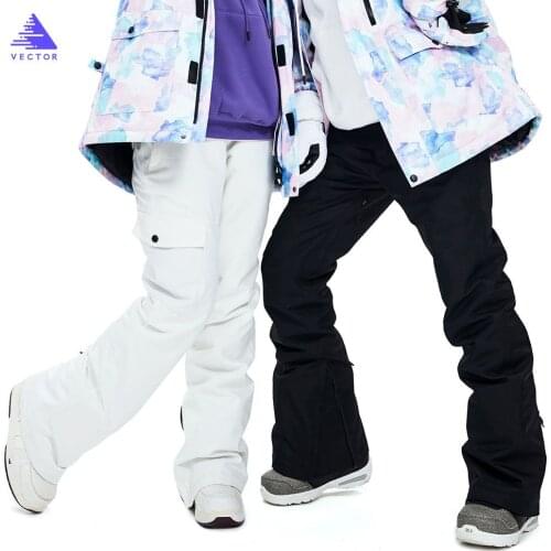 2020 VECTOR Men Women Ski Pants Winter Warm Windproof Waterproof Outdoor Sports Snowboard Skiing New Trousers Plus Size