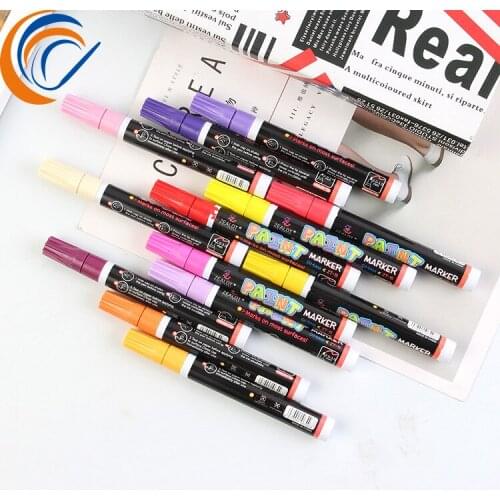 Paint Diy Album Graffiti Tire Marker Pen 12 Pcs Per Set Does Not Fade Paint Marker Stationary Supplies