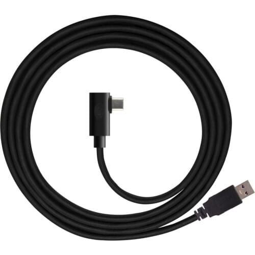 Cablecc Fit for Oculus Link VR USB 3.1 Type-C Left Right Angled Type to Standard USB3.0 Data Cable