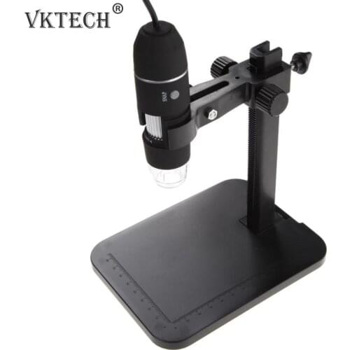 USB Digital Microscope 500X/800X/1000X 8 LED 2MP Endoscope Magnifier Camera+Lift Stand + Calibration Ruler