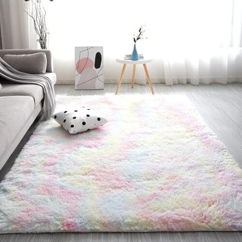 Nordic Ins Living Room Carpet Beroom Carpet Plush Thickened Home Rug Sofa Mat Bedside girl Carpet Encryption Thickened Rug