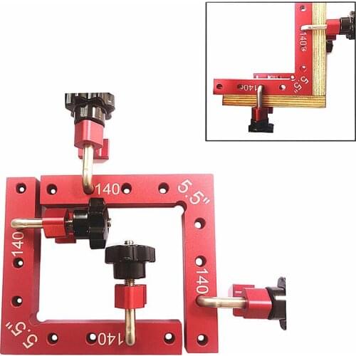 Carpenters Square Right Angle 90 Degrees L-Shaped Auxiliary Fixture Woodworking Positioning Ruler Splicing board fixing clip