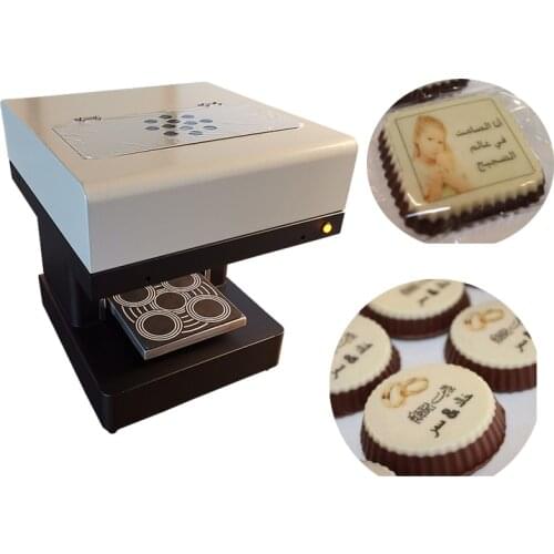 Chocolate Macaroon printer machine 4 cups coffee printer with best after-service