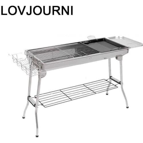 Para Churrasco Mini Outdoor Camping Portable Korean Grill Smoker Charbon De Bois Kebab Parrilla Churrasqueira Bbq Barbecue