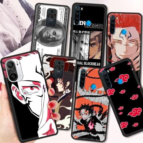 Anime Cartoon Shockproof Soft Cover for Redmi Note 7 8 8T 9 9S 10 Pro Luxury Case 7 7A 8 8A 9A 9C TPU Phone Case Shell