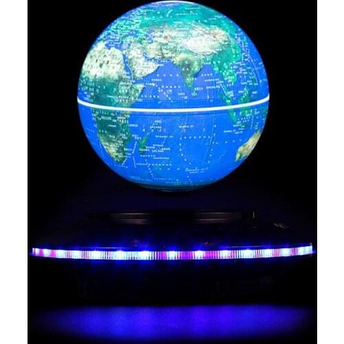 Magnetic Levitation Globe Night Light For Childrens Bedroom Decor Craft Creative Ornaments 360 Spend Rotate Floating Table Lamp
