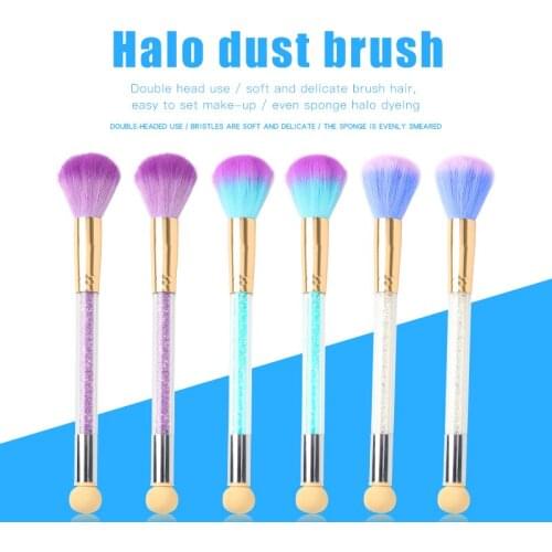 NEW Double Head Nail Art Brush Dizzy Dye Pen Gradient Nail Tool Double-Headed Sponge Smudged Nail Pen Dust Brush Manicure Tools
