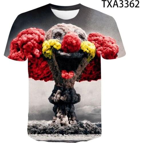 2020 New 3D T shirt Atomic Bomb Explosion Men Women Children Casual Fashion Streetwear Boy Girl Kids Printed T-shirt Tops Tee