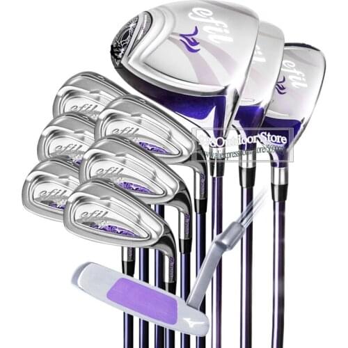 Women New Golf Clubs EFIL Compelete Set of Clubs Golf Driver Wood Irons Putter L Flex Graphite Shaft Free Shipping No Bag
