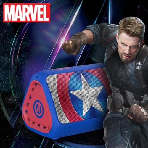 Marvel Certified Original Iron Man TWS Wireless Stereo Bluetooth Speaker Captain America Waterproof Deep Bass Designed by Oontz