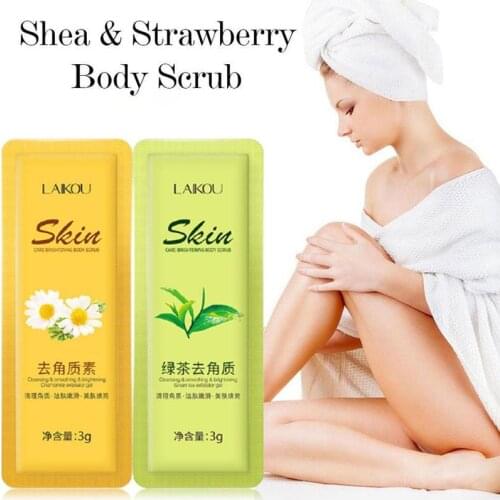 Lycome Shea & Strawberry Exfoliating Body Scrub 2 With Trial Pack A7Z7