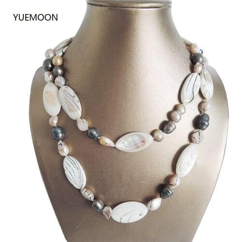 100% FRESHWATER PEARL NECKLACE,90 CM LONG NECKLACE ,very fashion colors pearls,baroque shape pearl