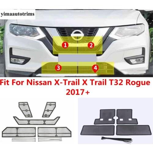 Protection Kit Front Grille Insert Net Insect Screening Mesh Cover Trim Fit For Nissan X-Trail X Trail T32 Rogue 2017 - 2020