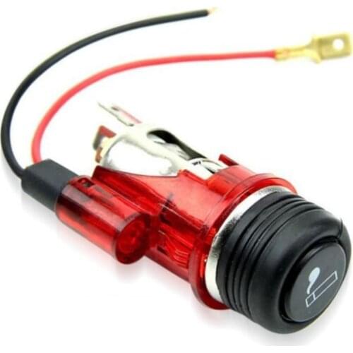 Portable 12V 120W Motor Boat Car Cigarettes Lighter Power Socket Outlet Plug Used in Vehicles GPS Cell Phones Cameras MP3