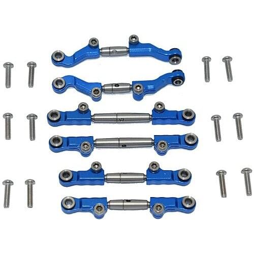 ALUMINUM+STAINLESS STEEL ADJUSTABLE TIE RODS LOSI 1/18 Mini-T 2.0 2WD Stadium Truck RTR LO214013