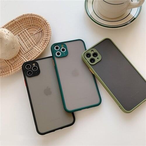 Luxury Matte Translucent Phone Cases for IPhone X/11 Protection Case on Phone Shockproof Cover