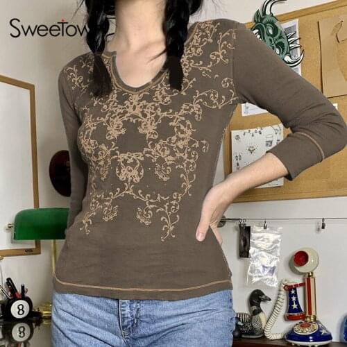 Женские топы и футболки Sweetown China At AliExpress