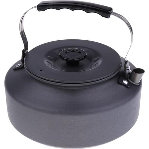 1.6L Ultra-light Portable Camping Water Tea Kettle Coffee Pot Teapot Aluminum Alloy for Hiking Picnic