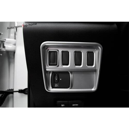 Yimaautotrims Interior Refit Kit Fit For Renault Koleos 2017 2018 2019 2020 Headlights Lamps Button Switch Panel Cover Trim