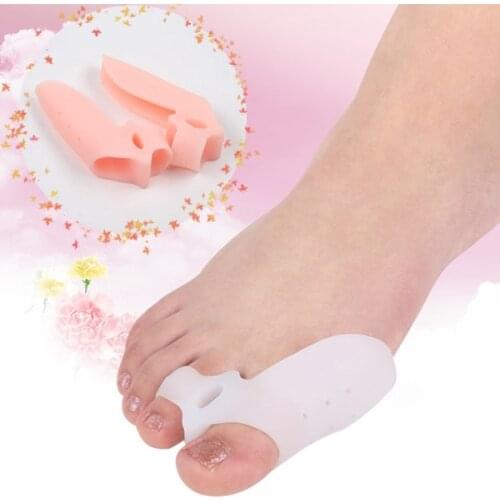 2019 2pcs Gel Orthotics Thumb Correction Silicone Toe Alignment Separator Bunion Splint