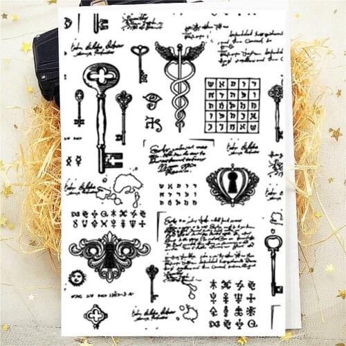 20Pcs 11*16CM Form The Text Transparent Clear Stamp Silicone Stamp/Seal DIY Scrapbooking/Photo Album Stamp Sheets Bulk Deals