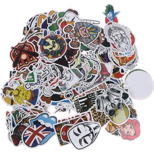 300pcs/lot Skateboard Fashion Stickers For Suitcase Skateboard Laptop Luggage Fridge Phone Car Styling Diy Decal Waterproof