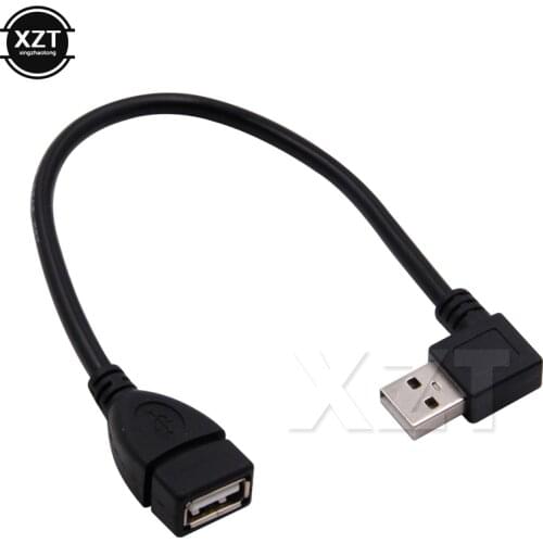 Hot Sale USB 2.0 A Male to Female 90 degree Angled usb extension cord cable USB 2.0 male to female right Cable Converter Wire