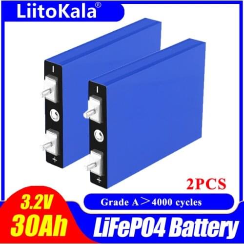 LiitoKala 3.2V 30ah LiFePO 4 battery discharge 5C aluminum shell battery is suitable for 12V 10Ah battery DIY package electric