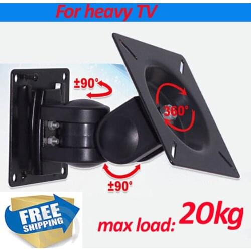 Free shipping 20kg LCD-6 full motion 10" 24" 27" tiltable swivel LCD wall bracket fold 360 rotate tv mount stand tv holder