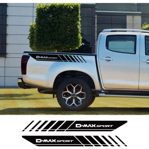 Pickup Rear Trunk Side Decals For Isuzu Dmax D Max Car Stickers Truck Graphic Vinyl Decor Cover Auto Exterior Tuning Accessories