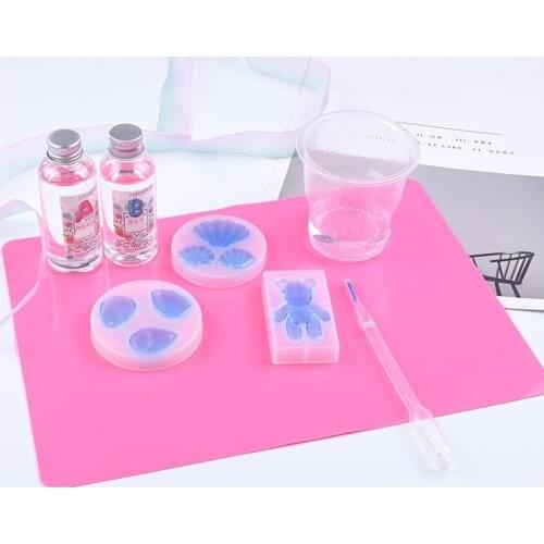 Large Silicone Sheet for Crafts Jewelry Casting Molds Mat Handmade Jewelry Making DIY Pendants Food Grade Silicone Placemat