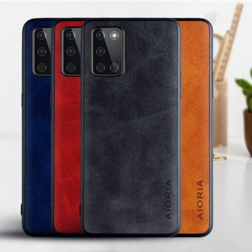 Case for Oneplus 8T funda Luxury Vintage leather skin phone cover for oneplus 8t case coque capa Business Vintage style