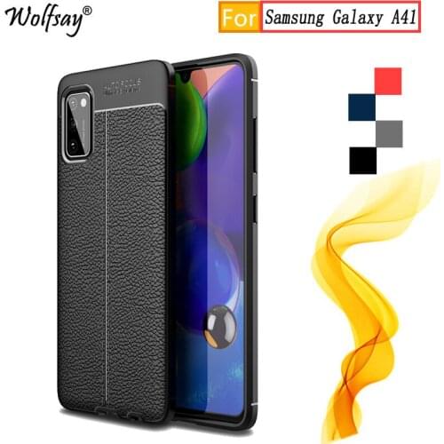 For Cover Samsung Galaxy A41 Case 6.1 Inch Stylish Rugged Silicone Bumper Cover For Samsung Galaxy A41 Case For Samsung A41 Case