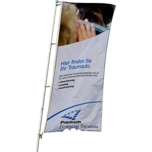 Large Screen Printed Custom Flags Spun Polyester Woven Fabric Flags Outdoor Flag Banner