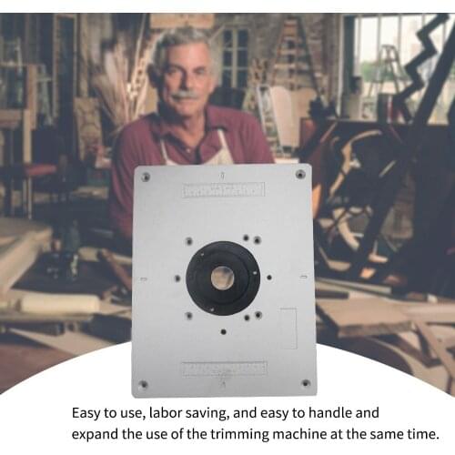 300*235*9.5mm Woodworking Trimming Machine Engraving Flip Board Multi-functional DIY Fine Tuning Aluminum Router Table Insert Bo