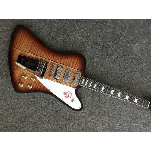 Custom guitar perfect sound quality Firebird guitar with flamed maple top VS free shipping