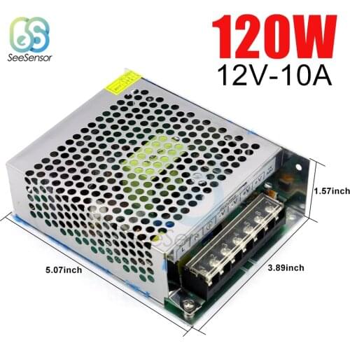 Switching Power Supply Light Transformer AC 110V 220V To DC 12V 10A 120W Power Supply Source Adapter For Led Strip CCTV