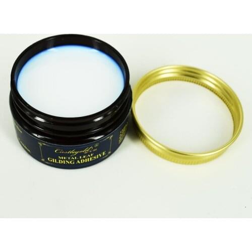 Metal Leaf Gilding Adhesive 35 ml to paste gold leaf and silver leaf - Water based gilding glue very easy to use