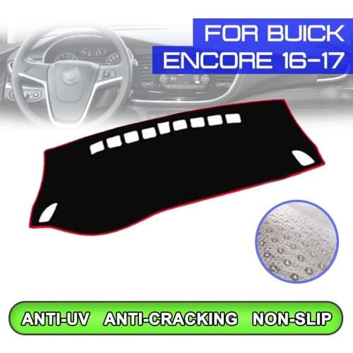Car Dashboard Mat Anti-dirty Non-slip Dash Cover Mat UV Protection Shade for Buick Encore 2016 2017