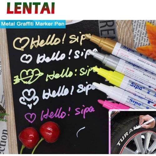 LENTAI For Mercedes benz w204 Audi a3 a4 b6 b8 a6 b7 Lada granta Chery 1PC Car Tyre Tread Paint markers Graffiti Oily Marker Pen