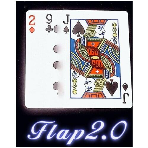 Flap 2.0 Magic Tricks Continuously Change Twice Card trucos de magia Magician Close Up Street Illusions Gimmick Props Mentalism